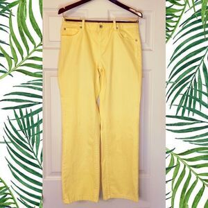 Tommy Hilfiger canary yellow jeans